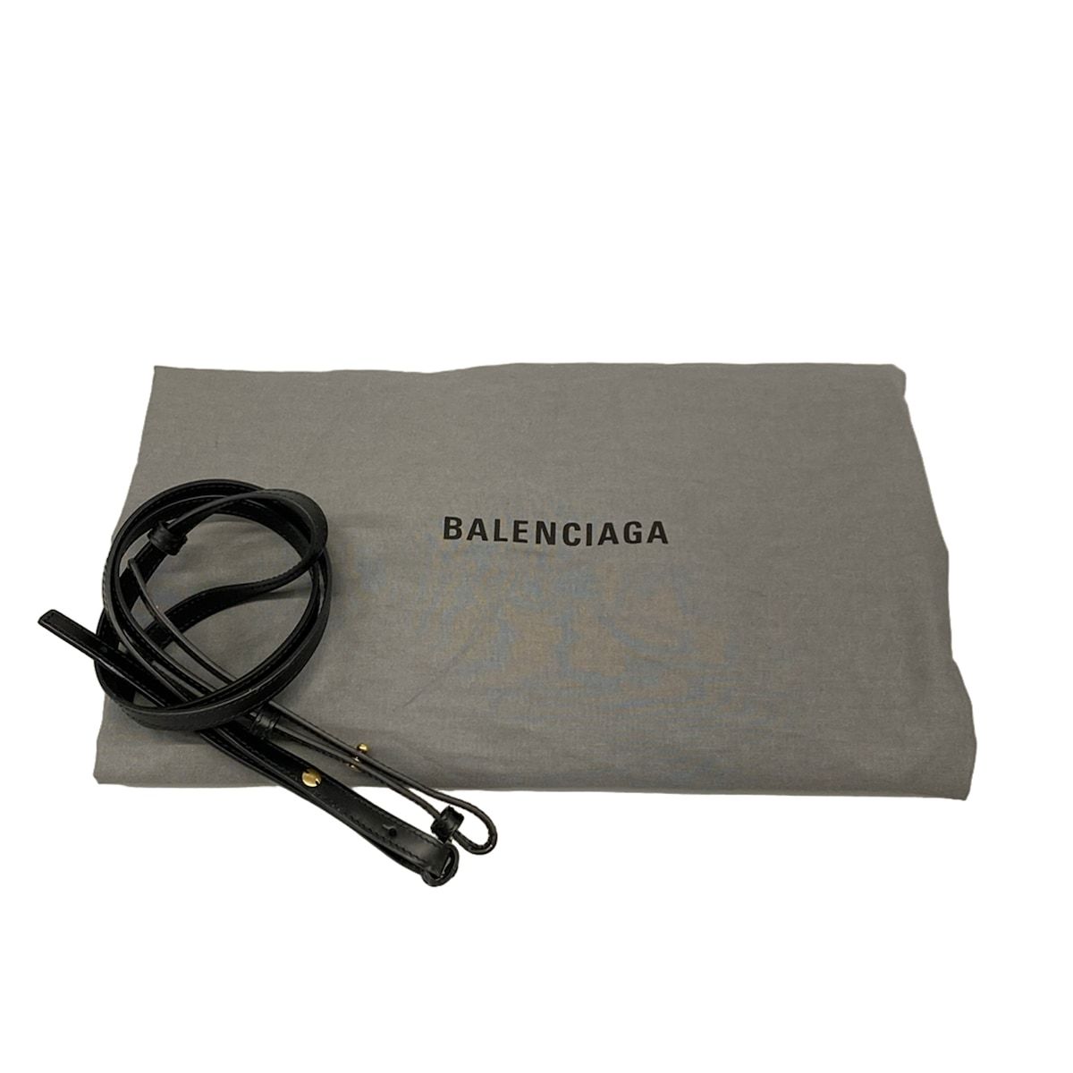 Balenciaga Tote Bag Ivory Black Leather — view 8