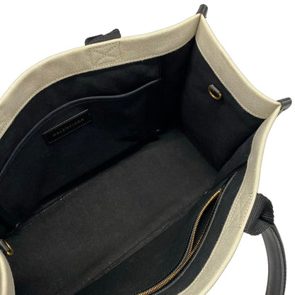 Balenciaga Tote Bag Ivory Black Leather — view 7