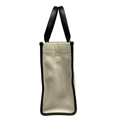Balenciaga Tote Bag Ivory Black Leather — view 2