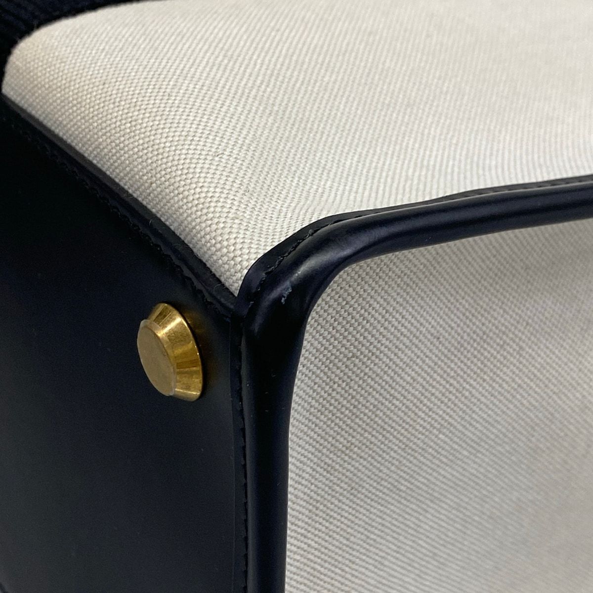 Balenciaga Tote Bag Ivory Black Leather — view 6