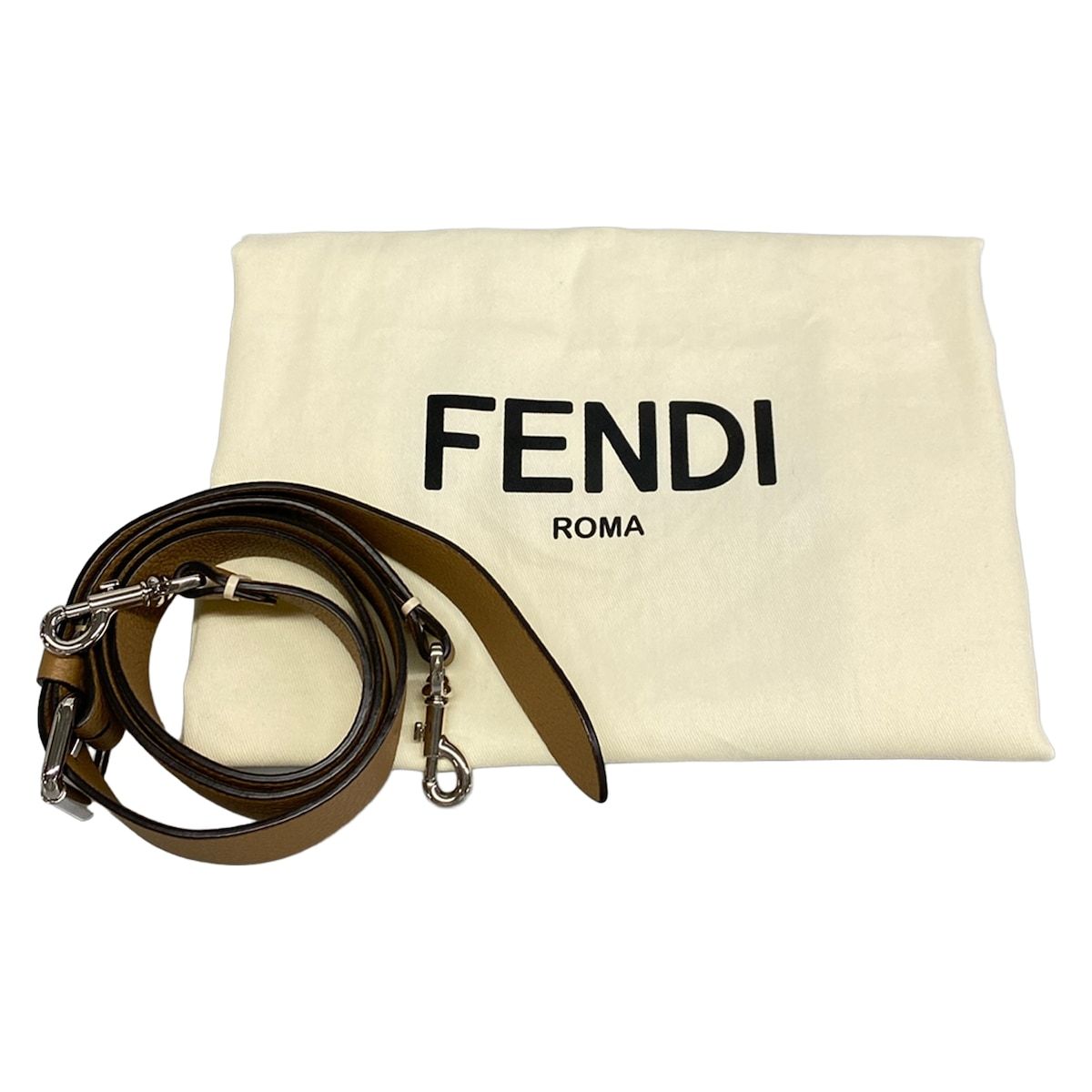 Fendi Handbag by the Way Selleria Medium Beige Light Brown Leather — view 8