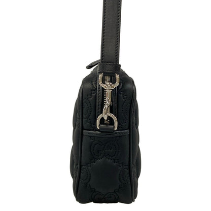 Gucci Shoulder Bag GG Matelasse Black Detachable Strap Leather — view 4