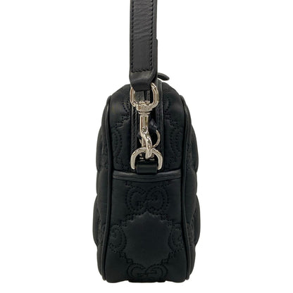 Gucci Shoulder Bag GG Matelasse Black Detachable Strap Leather — view 2