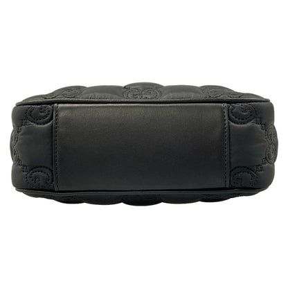 Gucci Shoulder Bag GG Matelasse Black Detachable Strap Leather — view 5