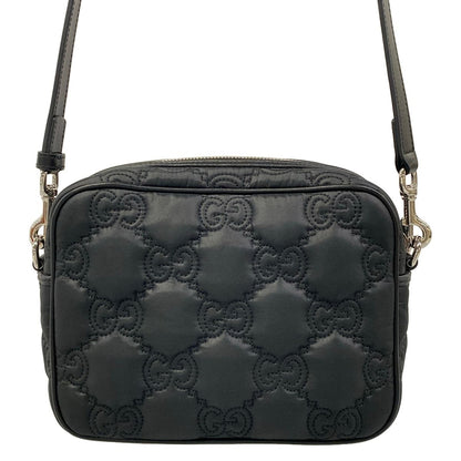 Gucci Shoulder Bag GG Matelasse Black Detachable Strap Leather — view 3