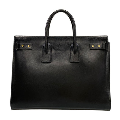 Saint Laurent Paris Tote Bag Sac de Jour Souple Large Black Leather — view 3