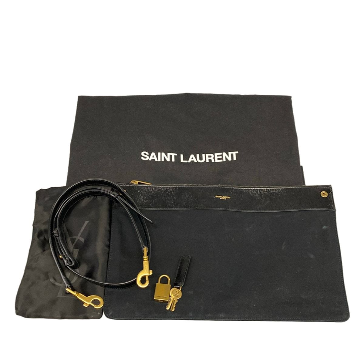 Saint Laurent Paris Tote Bag Sac de Jour Souple Large Black Leather — view 8