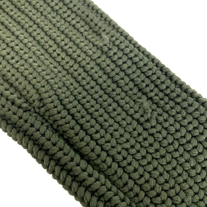 Loewe Cardigan Cropped Technical Knit Olive Long Sleeve S — view 5