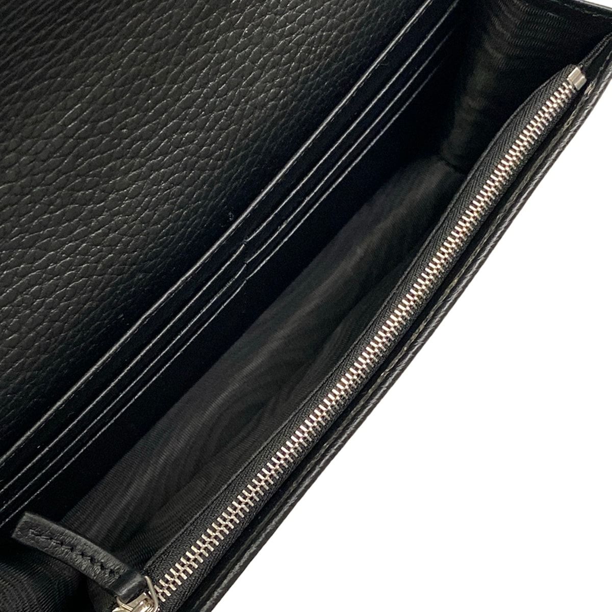 Gucci Shoulder Bag GG Marmont Leather Mini Chain Black — view 7