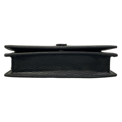 Gucci Shoulder Bag GG Marmont Leather Mini Chain Black — view 5