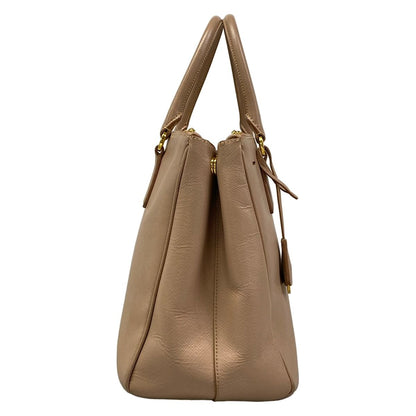 Prada Tote Bag Galleria Large Pink Beige Leather — view 2