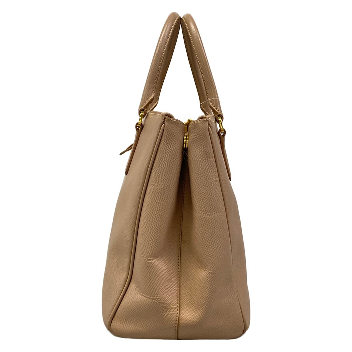 Prada Tote Bag Galleria Large Pink Beige Leather — view 4