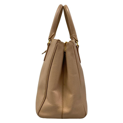 Prada Tote Bag Galleria Large Pink Beige Leather — view 4