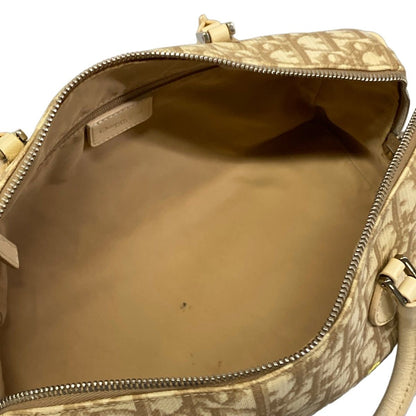 Dior Handbag Trotter Beige Multi Mini Boston Flower Leather — view 7