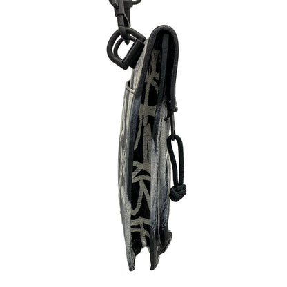 Balenciaga Shoulder Bag Explorer Black White Graffiti Leather — view 2