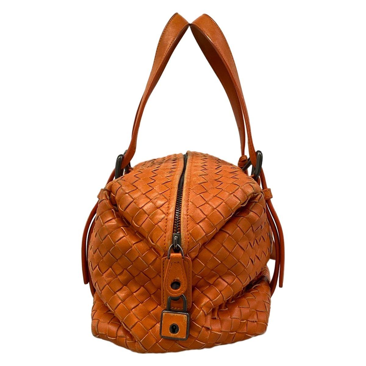 Bottega Veneta Handbag Intrecciato Nappa Montaigne Bag Orange Leather — view 2