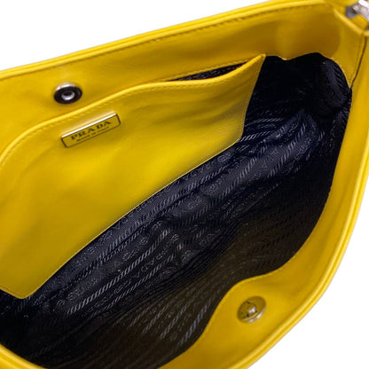Prada Handbag Cleo Yellow Leather — view 7
