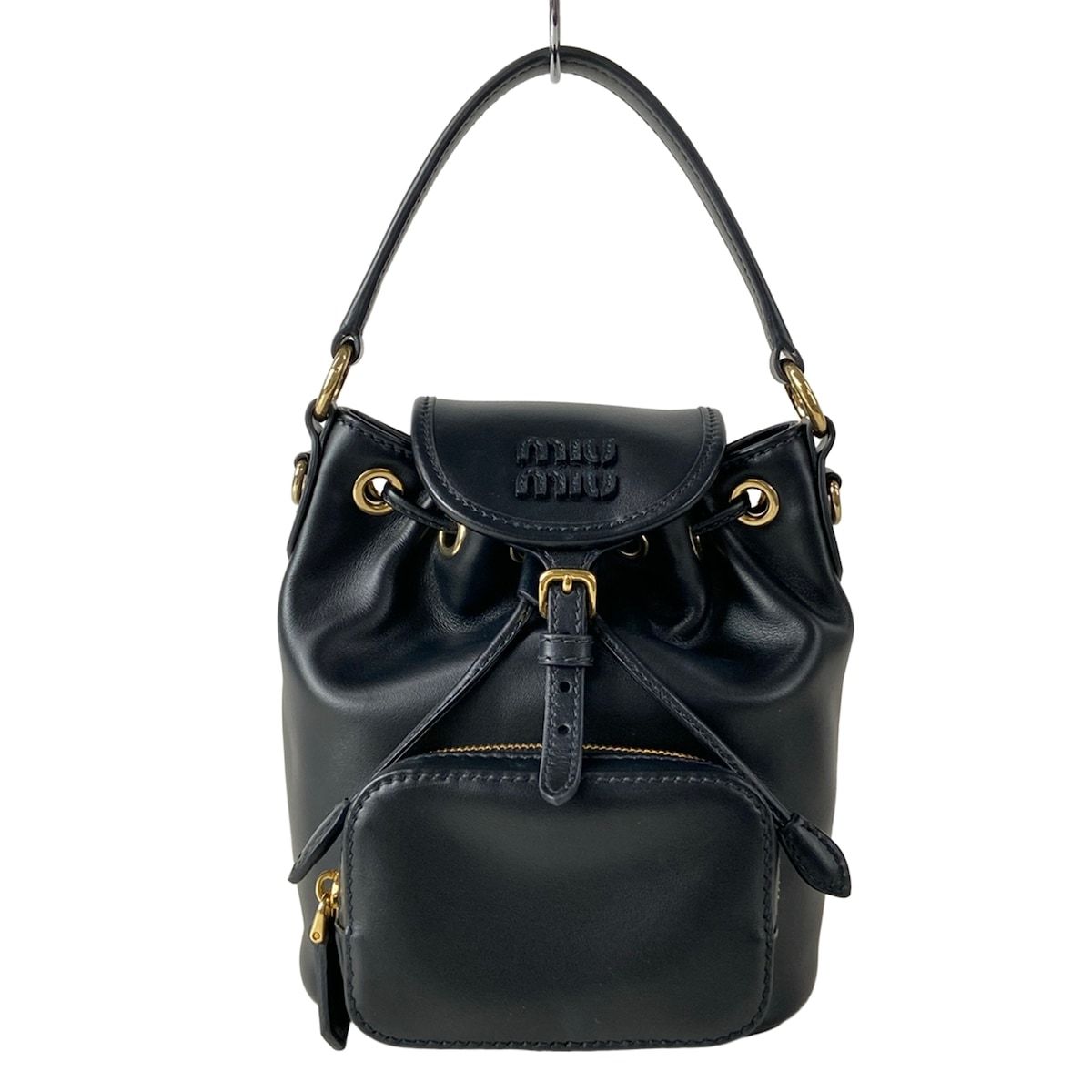 Miu Miu Backpack Black Leather