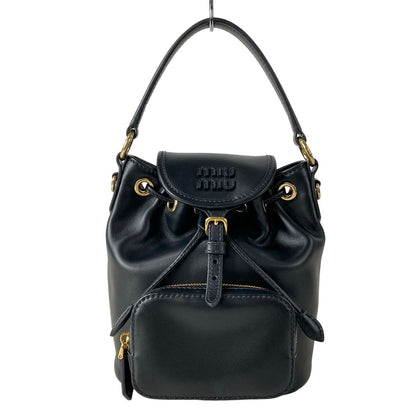 Miu Miu Backpack Black Leather