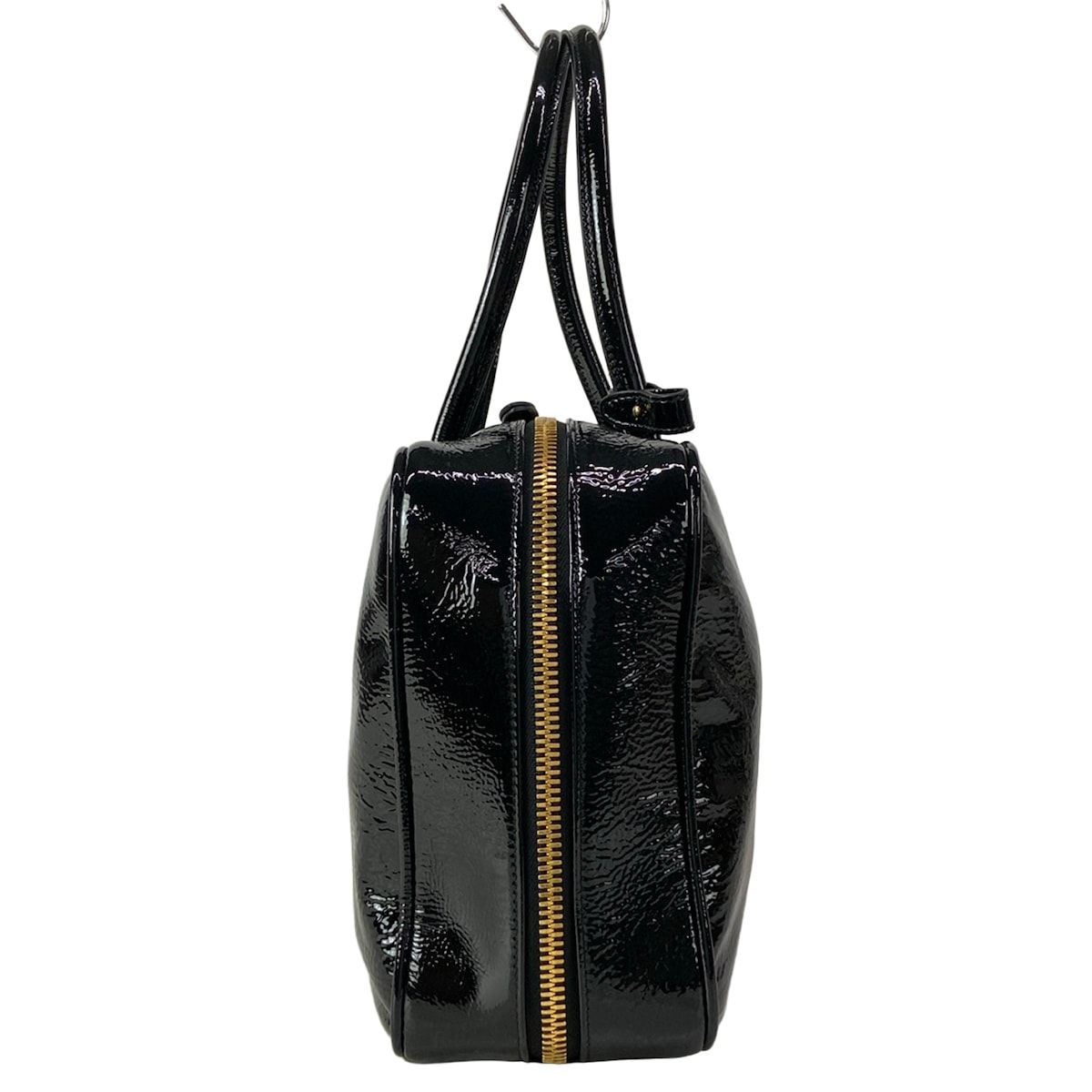 Miu Miu Handbag Leather Beau Bag Black Gold — view 4