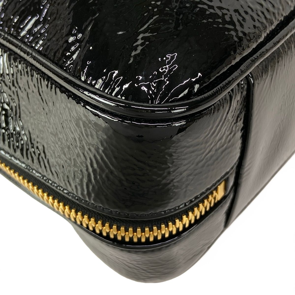 Miu Miu Handbag Leather Beau Bag Black Gold — view 7