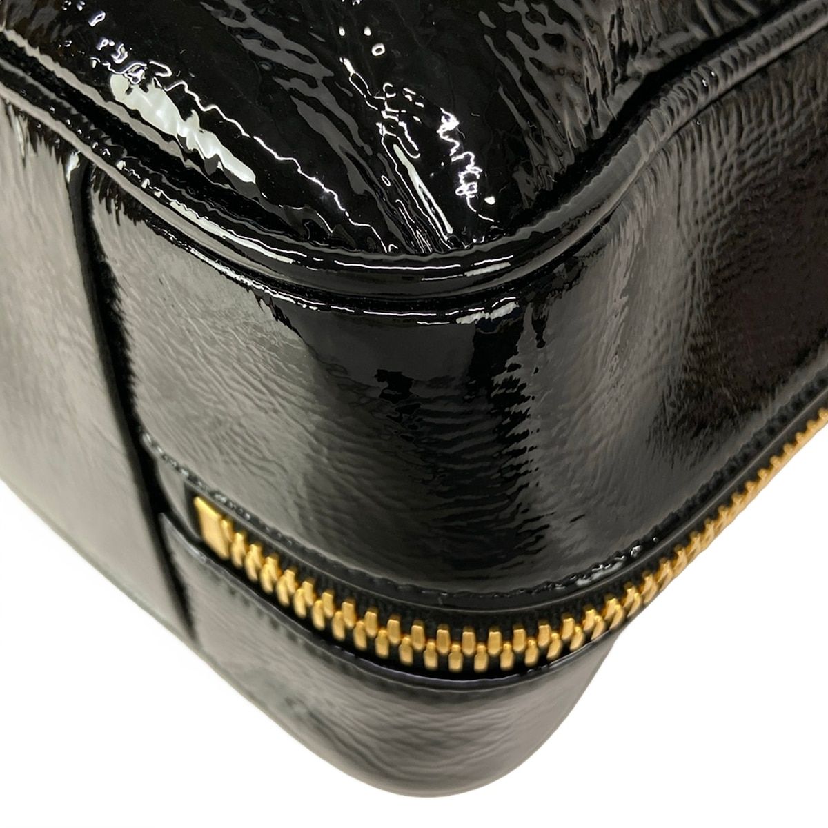 Miu Miu Handbag Leather Beau Bag Black Gold — view 6