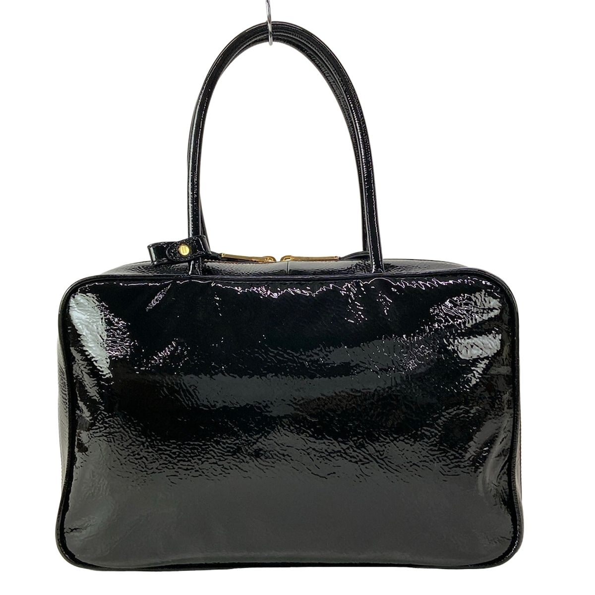 Miu Miu Handbag Leather Beau Bag Black Gold — view 3