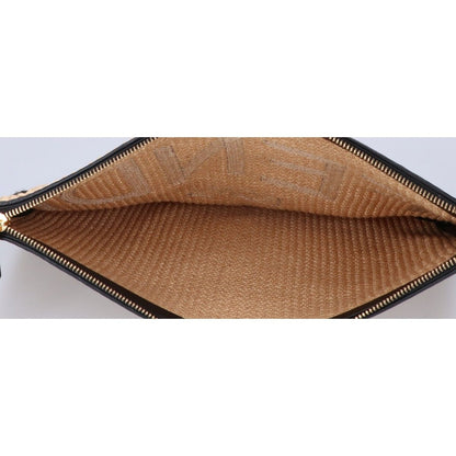 Fendi Raffia Leather Logo Clutch — view 5