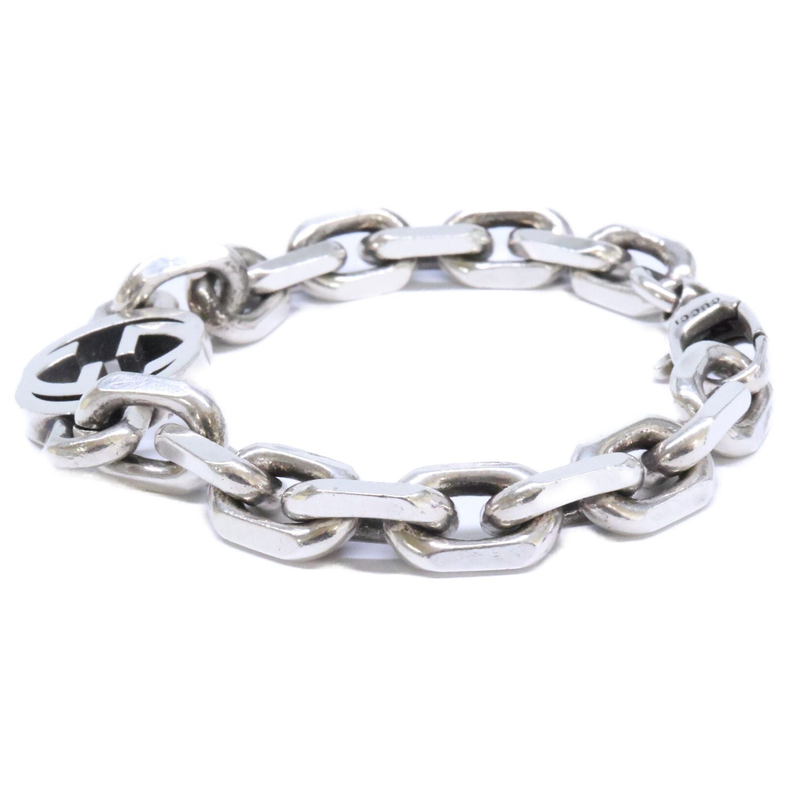 Gucci Interlocking Bracelet Silver — view 3