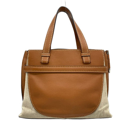 Loewe Tote Bag Gate Top Handle Small Beige Brown — view 3