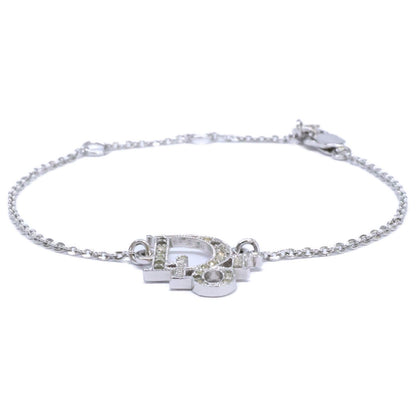 Dior Rhinestone Logo Pendant Chain — view 3