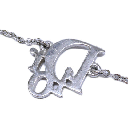 Dior Rhinestone Logo Pendant Chain — view 4