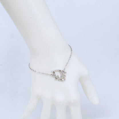 Dior Rhinestone Logo Pendant Chain — view 7