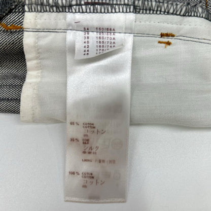 Louis Vuitton Silk Blend Denim Mini Skirt 34 — view 7
