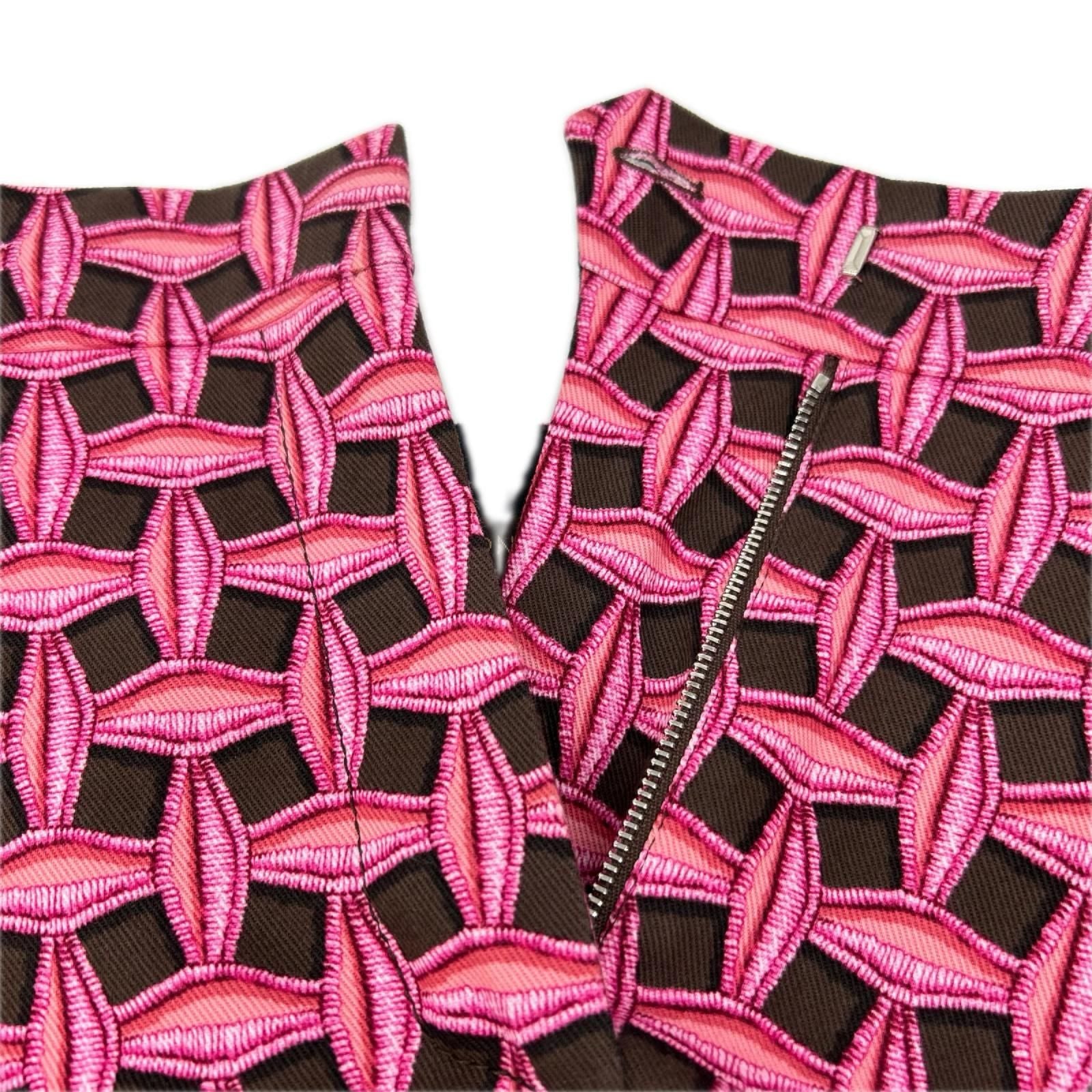Louis Vuitton Pink All Over Print Stretch Shorts 34 — view 3