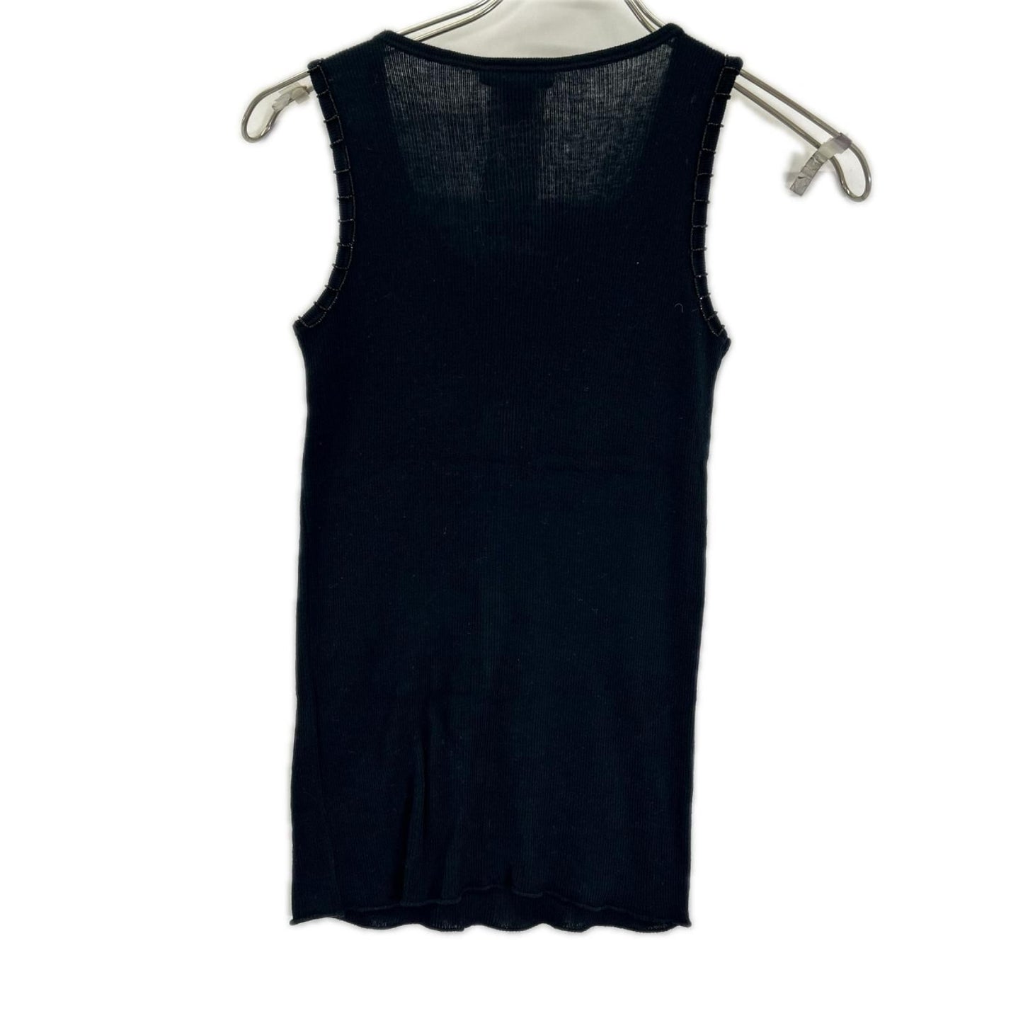 Louis Vuitton LV Beads Embroidery Navy Sleeveless Top XS — view 2