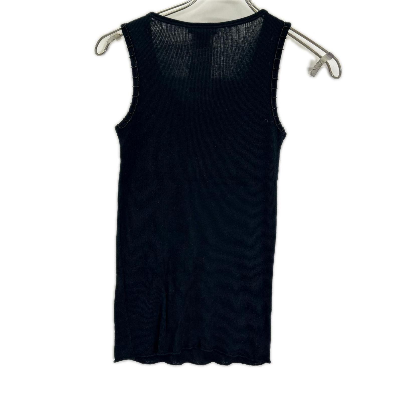 Louis Vuitton LV Beads Embroidery Navy Sleeveless Top XS — view 2
