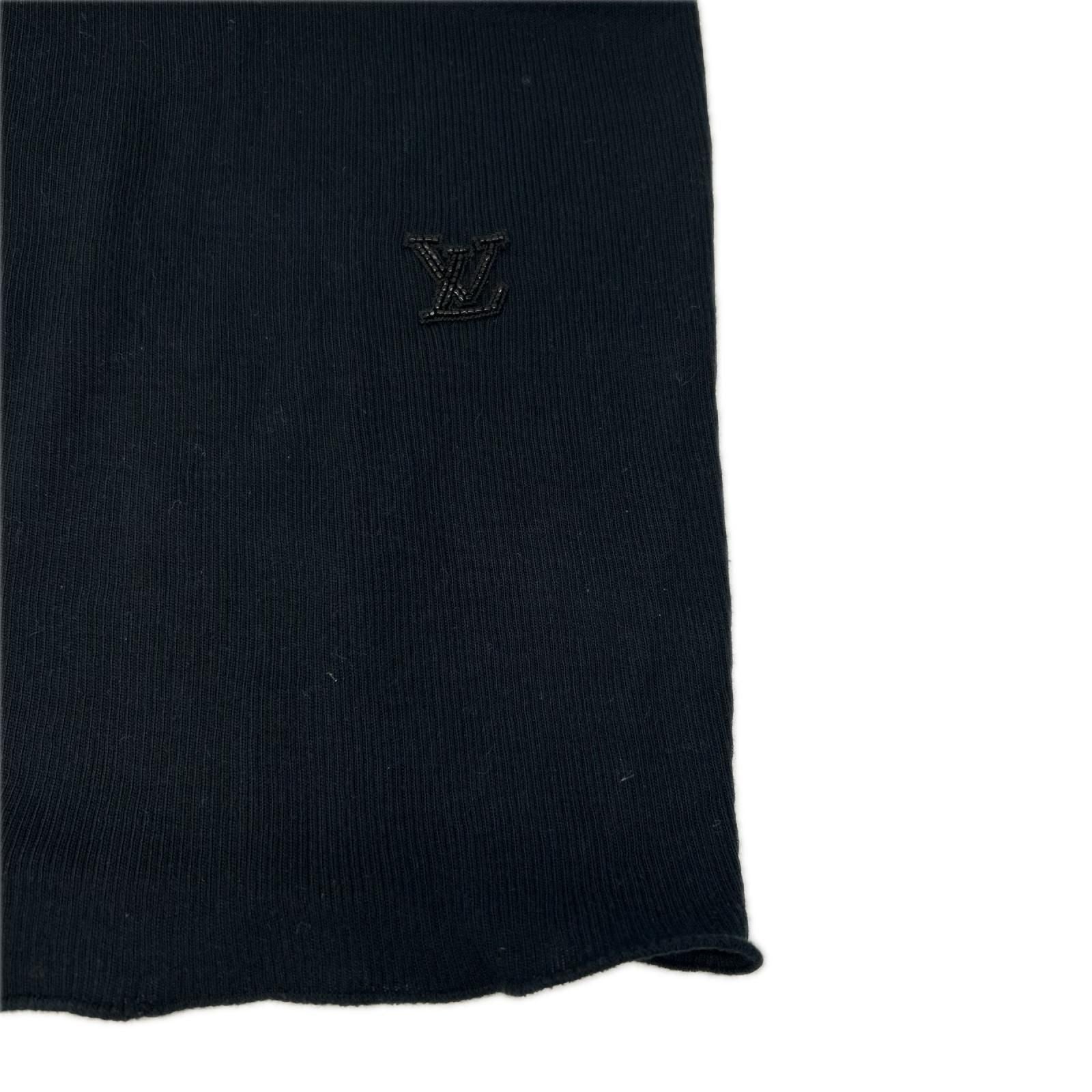 Louis Vuitton LV Beads Embroidery Navy Sleeveless Top XS — view 7