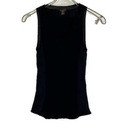 Louis Vuitton Black Sleeveless Rib Top XS
