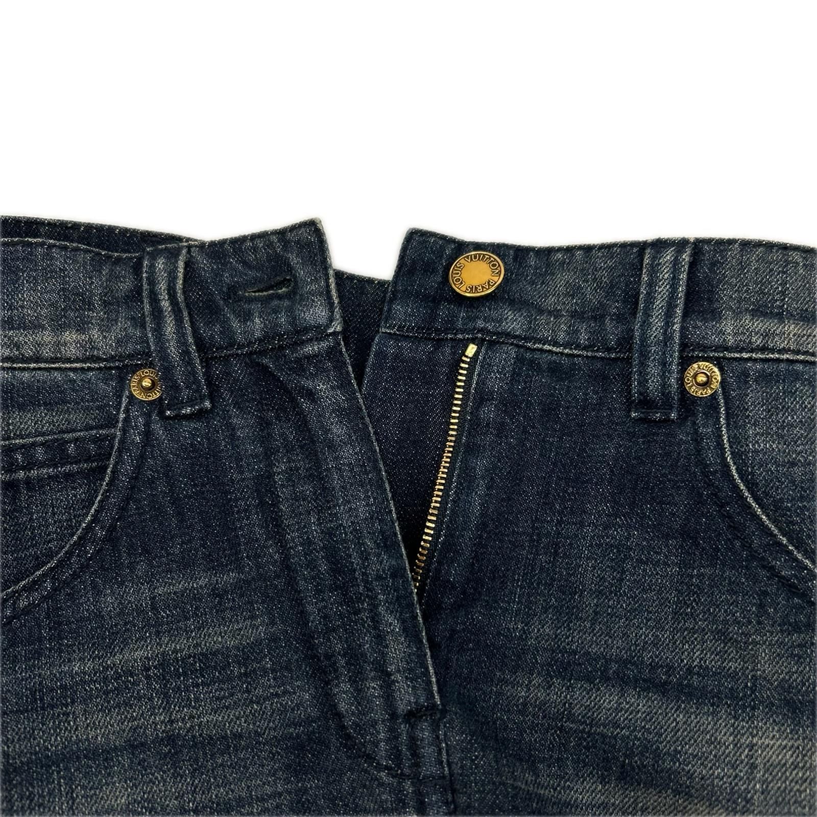 Louis Vuitton Sweatshirt Docking Denim Skirt XS — view 3