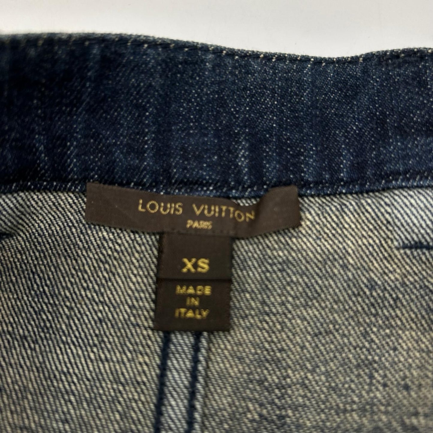 Louis Vuitton Sweatshirt Docking Denim Skirt XS — view 4