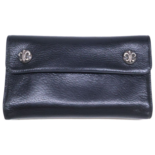Chrome Hearts Wave BS Fluer Leather Wallet