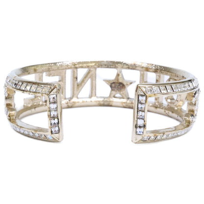 Chanel Rhinestone Logo Star Studs CC — view 3