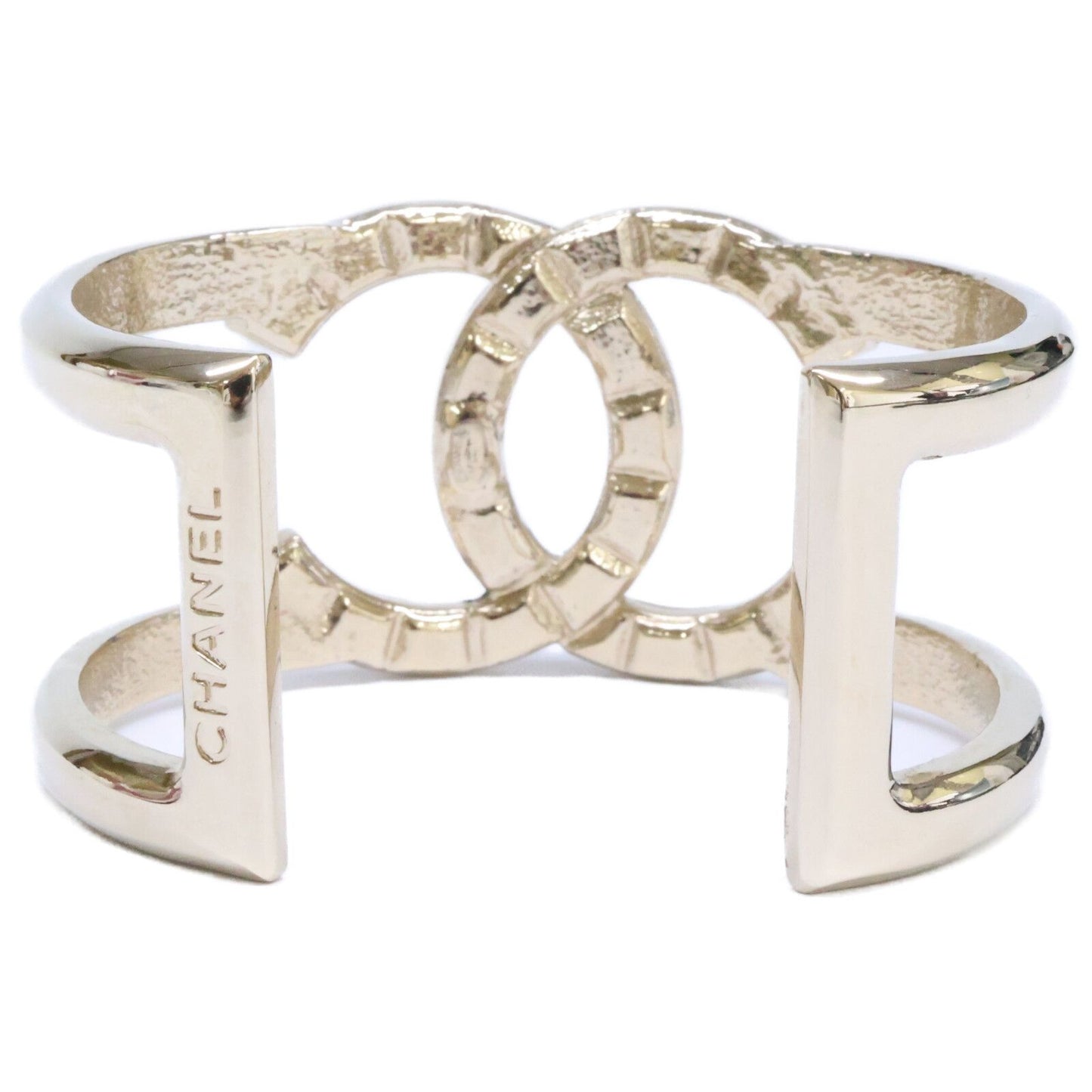 Chanel Studded CC Logo Bangle Bracelet — view 3