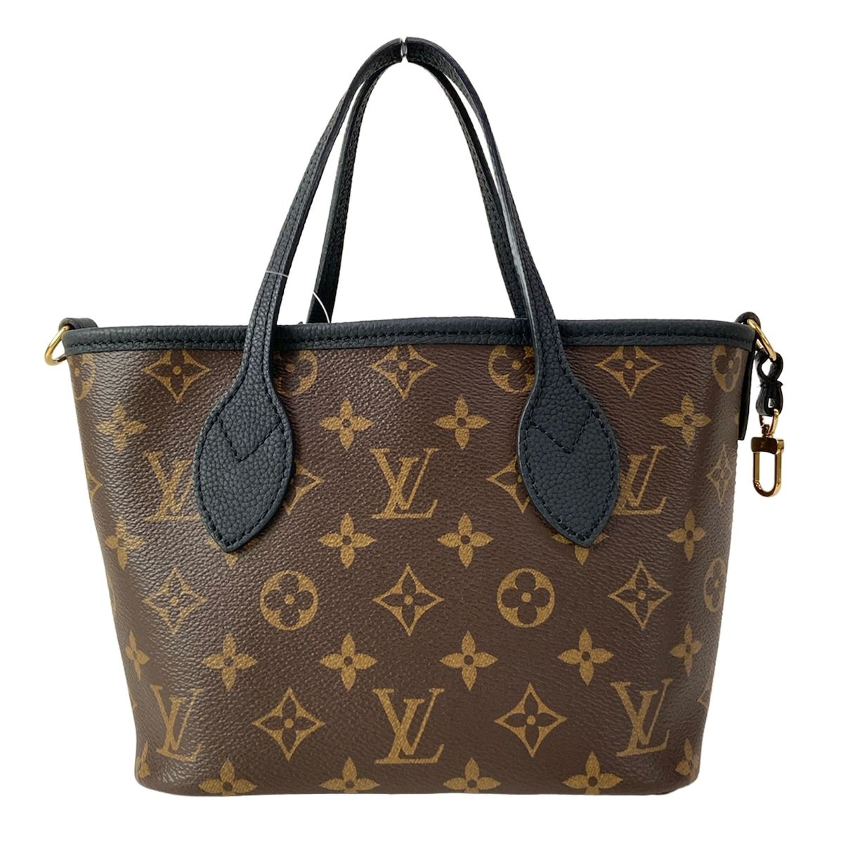 Louis Vuitton Tote Bag Monogram Neverfull Inside Out BB Black Leather Cowhide — view 3