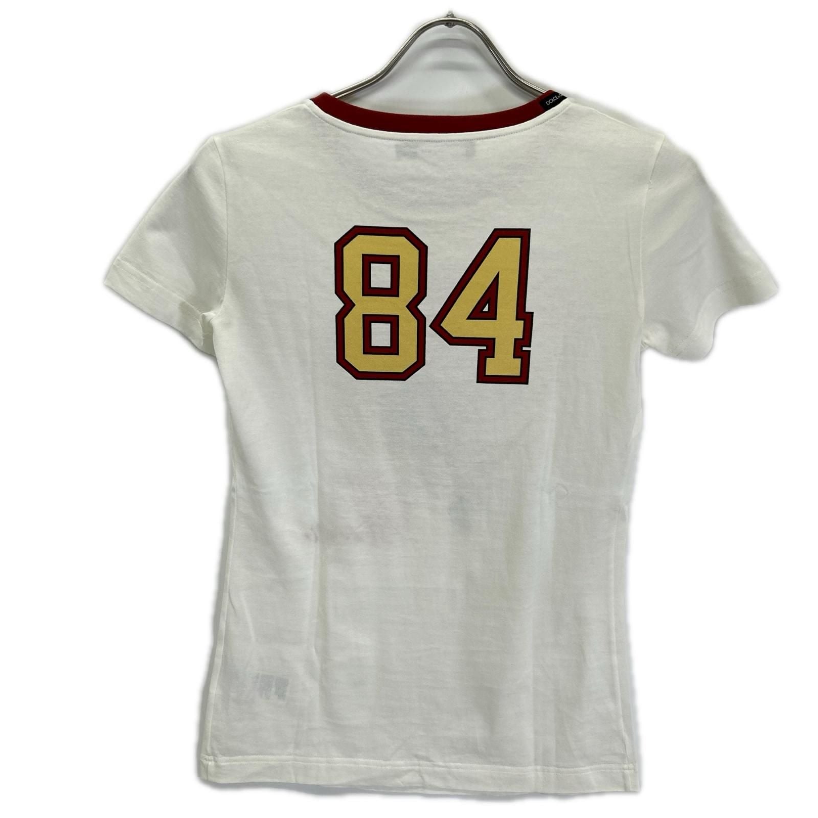 Dolce & Gabbana White Bring ME Tothe Moon Graphic Ringer T-Shirt 36 — view 2