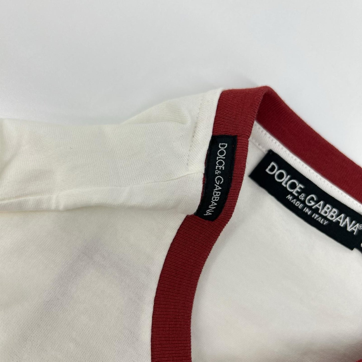 Dolce & Gabbana White Bring ME Tothe Moon Graphic Ringer T-Shirt 36 — view 6