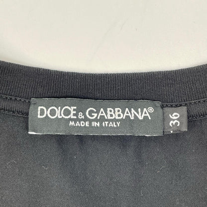 Dolce & Gabbana Black Sinner T-Shirt 36 — view 3
