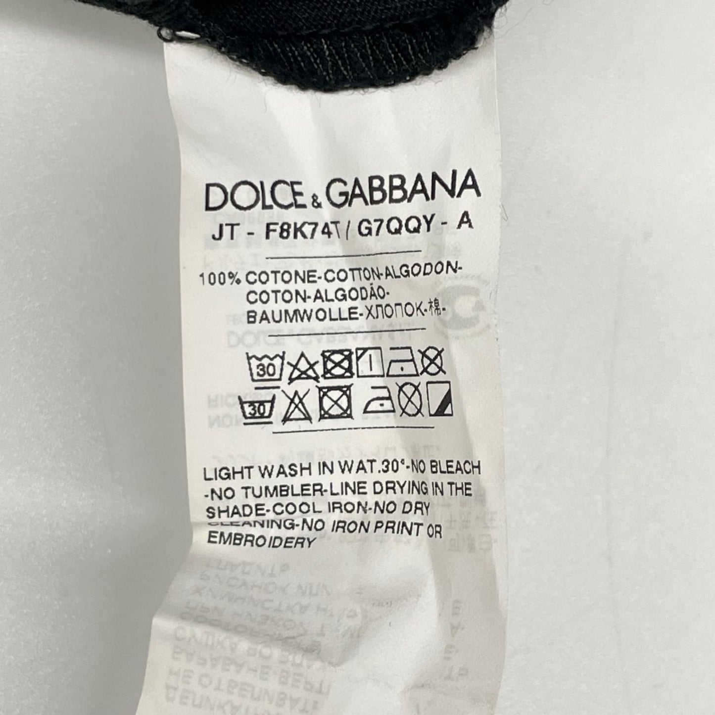 Dolce & Gabbana Black Sinner T-Shirt 36 — view 4