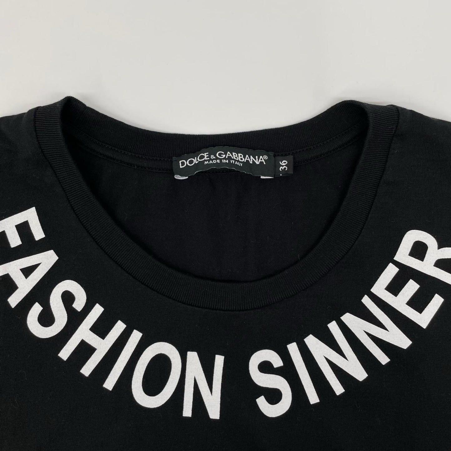 Dolce & Gabbana Black Sinner T-Shirt 36 — view 6